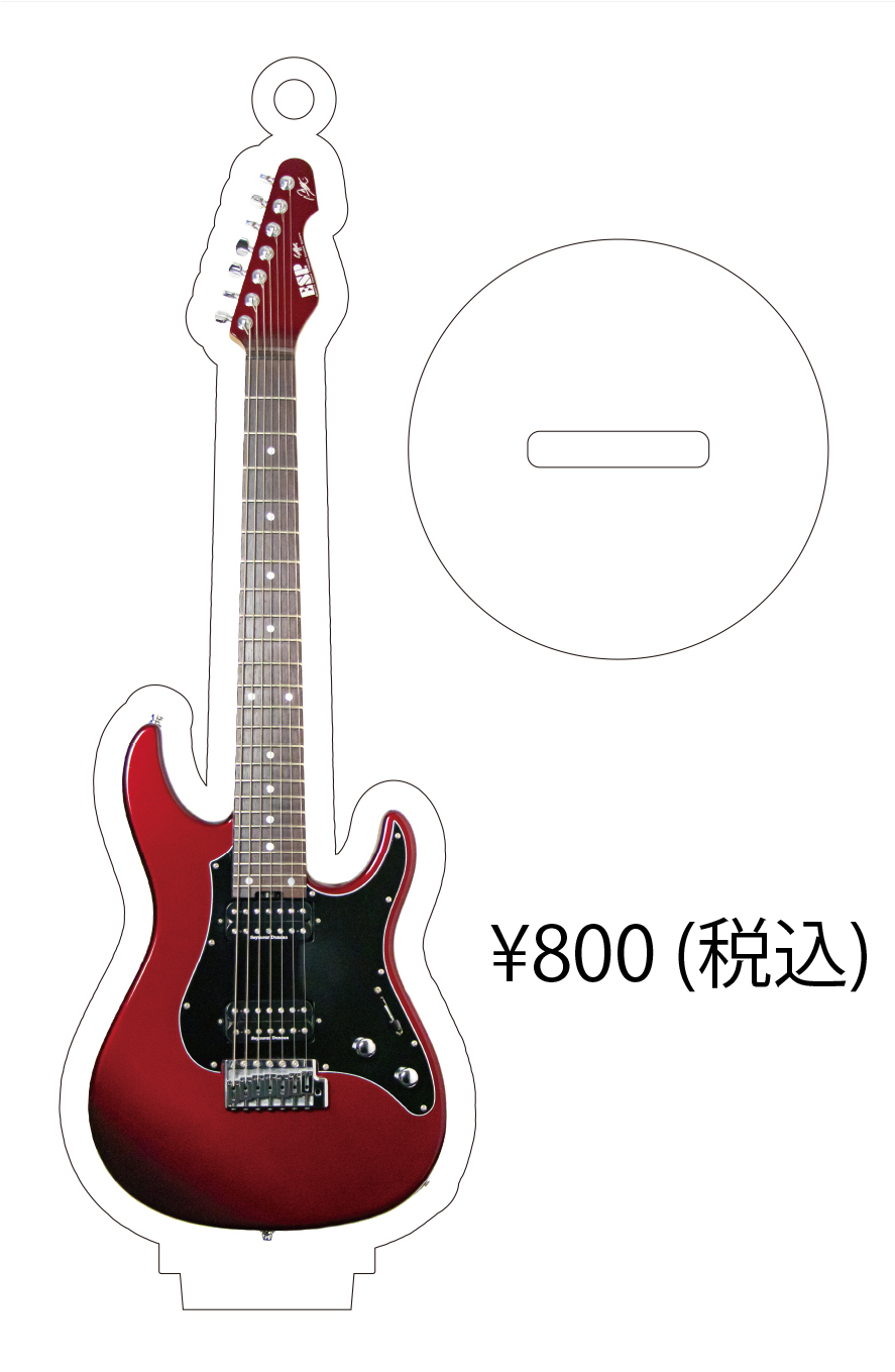 森丘直樹愛用 SNAPPER-7 Morioka Custom Red Garnet アクリルキーホルダー
